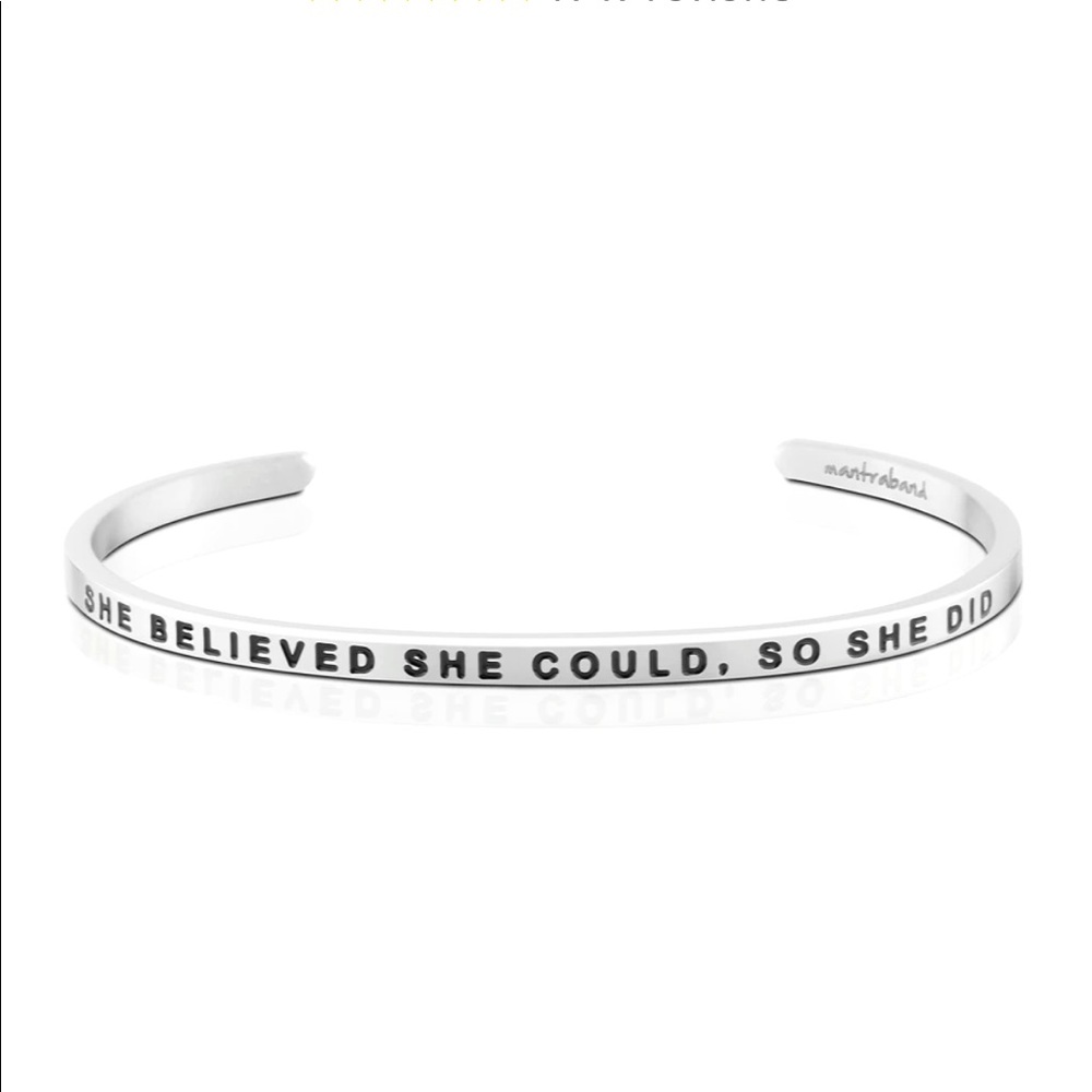 Mantraband Bracelet - stainless steel